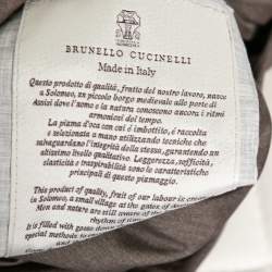 Pre Owned Loro Piana Blue Checkered Wool Sleeveless Puffer Jacket L