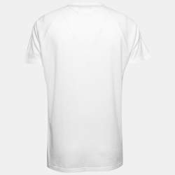 Pre Owned Loro Piana White Cotton Short Sleeve Crewneck T-Shirt L