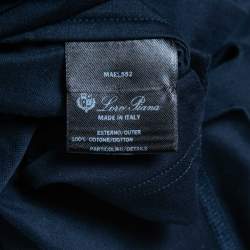 Pre Owned Loro Piana Navy Blue Cotton Polo T-Shirt XL