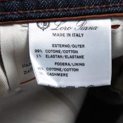 Loro Piana Blue Denim Jeans XL Waist 35"