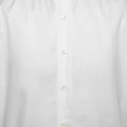 Loro Piana White Cotton Button Front Shirt L