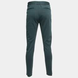 Pre Owned Loro Piana Green Cotton Knit Trousers L