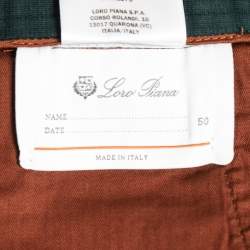 Pre Owned Loro Piana Green Cotton Knit Trousers L