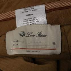 Pre Owned Loro Piana Brown Cotton Bermuda Shorts XL