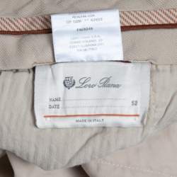 Pre Owned Loro Piana Beige Cotton Bermuda Shorts XL