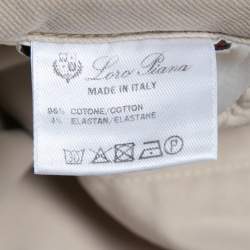 Pre Owned Loro Piana Beige Cotton Bermuda Shorts XL