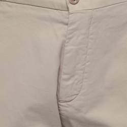 Pre Owned Loro Piana Beige Cotton Bermuda Shorts XL