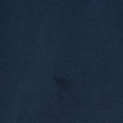 Pre Owned Loro Piana Navy Blue Cotton Pique Short Sleeve Polo T-Shirt XL