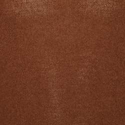 Pre Owned Loro Piana Brown Baby Cashmere Turtle Neck Sweater L