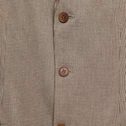 Pre Owned Loro Piana Beige Patterned Cotton Single Breasted Blazer XL