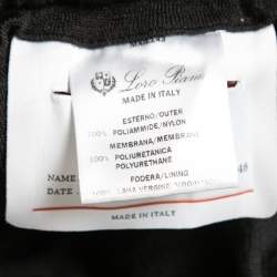 Loro Piana Black Nylon Elasticized Waist Track Pants M