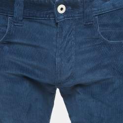 Pre Owned Loro Piana Blue Corduroy Pants M