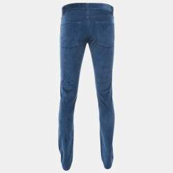 Pre Owned Loro Piana Blue Corduroy Pants M