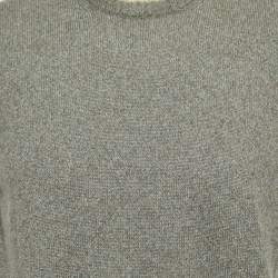 Pre Owned Loro Piana Brown/Grey Cashmere Sleeveless Sweater XL