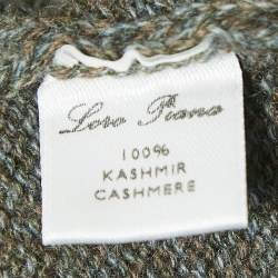 Pre Owned Loro Piana Brown/Grey Cashmere Sleeveless Sweater XL
