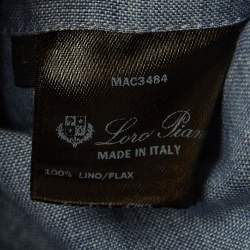 Pre Owned Loro Piana Light Blue Linen Jacket L