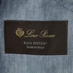 Pre Owned Loro Piana Light Blue Linen Jacket L