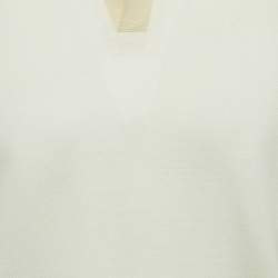 Pre Owned Loro Piana Light Yellow Cotton Polo T-Shirt L