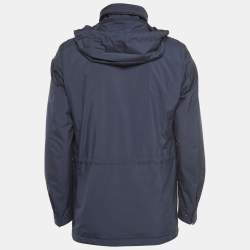 Pre Owned Loro Piana Navy Blue Windmate Traveller Bomber Jacket S