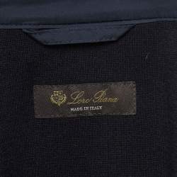 Pre Owned Loro Piana Navy Blue Windmate Traveller Bomber Jacket S