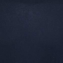 Pre Owned Loro Piana Navy Blue Baby Cashmere Turtle Neck Sweater L