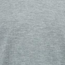 Pre Owned Loro Piana Grey Cashmere V-Neck Sweater M