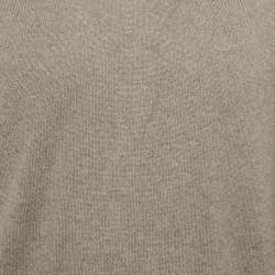 Pre Owned Loro Piana Brown Baby Cashmere V-Neck Sweater M