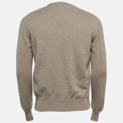 Pre Owned Loro Piana Brown Baby Cashmere V-Neck Sweater M
