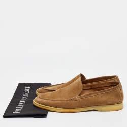 Pre Owned Loro Piana Brown Suede Summer Walk Loafers Size 43