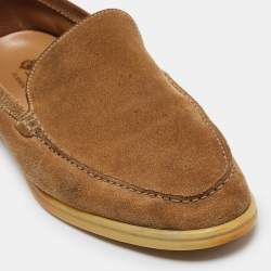Pre Owned Loro Piana Brown Suede Summer Walk Loafers Size 43