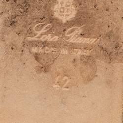 Pre Owned Loro Piana Blue Suede Tassel Detail Slip On Loafers Size 42