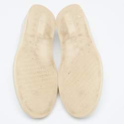 Pre Owned Loro Piana Grey Nubuck Leather Lace Up Sneakers Size 43.5