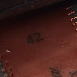 Pre Owned Loro Piana Green Knit Fabric 360 LP Flexy Walk Sneakers Size 42