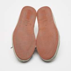 Pre Owned Loro Piana Green Suede Nuages Lace Up Sneakers Size 44