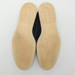 Pre Owned Loro Piana Navy Blue Suede Summer Walk Loafers Size 44