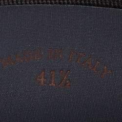 Pre Owned Loro Piana Grey Fabric and Suede Summer Walk Loafers Size 41.5