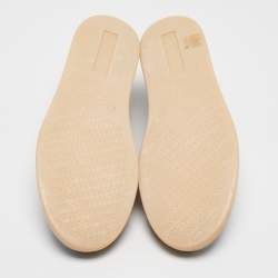 Pre Owned Loro Piana Green Canvas Lace Up Sneakers Size 44