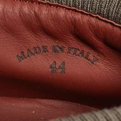 Pre Owned Loro Piana Green Canvas Lace Up Sneakers Size 44