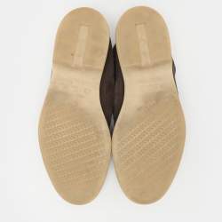 Pre Owned Loro Piana Grey Suede Summer Walk Loafers Size 43