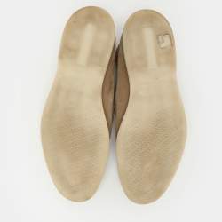Pre Owned Loro Piana Beige Suede Summer Walk Loafers Size 43