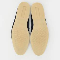 Pre Owned Loro Piana Navy Blue Suede Summer Charms Walk Loafers Size 42