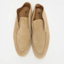 Loro Piana Beige Suede Open Walk Ankle Length Boots Size 42