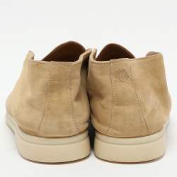 Loro Piana Beige Suede Open Walk Ankle Length Boots Size 42
