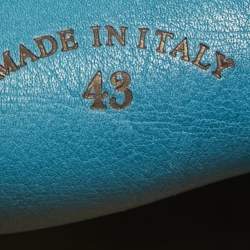 Pre Owned Loro Piana Blue Suede Summer Walk Loafers Size 43