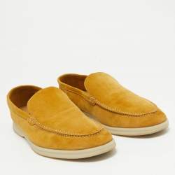 Pre Owned Loro Piana Brown Suede Summer Walk Loafers Size 43