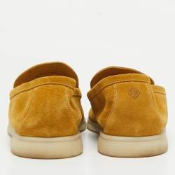 Pre Owned Loro Piana Brown Suede Summer Walk Loafers Size 43