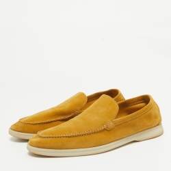 Pre Owned Loro Piana Brown Suede Summer Walk Loafers Size 43