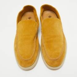 Pre Owned Loro Piana Brown Suede Summer Walk Loafers Size 43