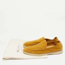 Pre Owned Loro Piana Brown Suede Summer Walk Loafers Size 43