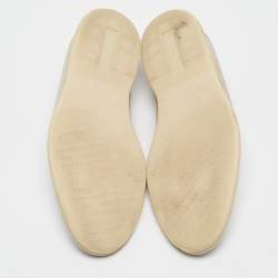 Pre Owned Loro Piana Beige Suede Summer Walk Loafers Size 43.5